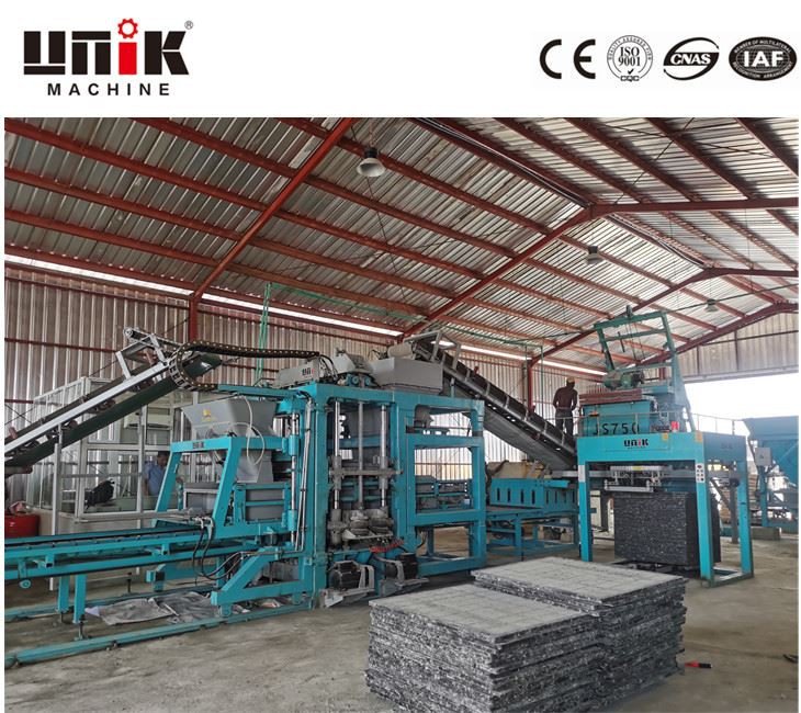 Hydraulisk pressebetonblokmaskine